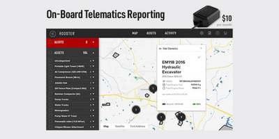 Rooster Asset Tracking System Adds SAE J1939 Meter Reading, Reporting