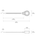 A diagram of a lanyard